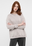 Knitted jumper in stone gray plain