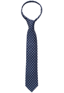 Tie in dark blue patterned