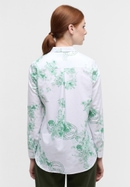 Oxford Shirt Blouse in green printed