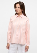 Oxford Shirt Blouse in mandarijn gestreept