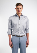 SLIM FIT Soft Luxury Shirt in grau unifarben