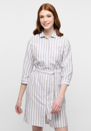 Hemdblusenkleid in khaki striped