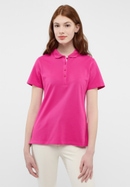 Polo shirt in pink plain