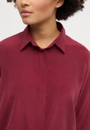 shirt-blouse in bordeaux plain