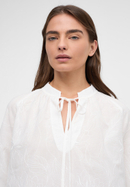 blouseshirt in wit vlakte