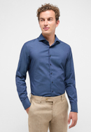 SLIM FIT Soft Luxury Shirt in denim vlakte