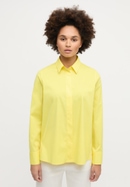 shirt-blouse in lemon plain