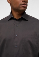 COMFORT FIT Hemd in chestnut unifarben