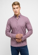 SLIM FIT Overhemd in rozenhout vlakte