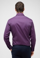 MODERN FIT Soft Luxury Shirt in burgunder unifarben