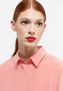 shirt-blouse in coral plain