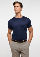 Shirt in dunkelblau unifarben