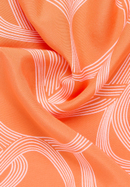 Bluse in mandarine bedruckt