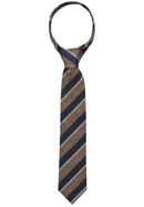 Cravate bleu foncé à carreaux