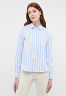 Blouse in light blue striped