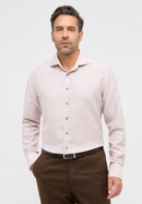 MODERN FIT Linen Shirt in sand plain
