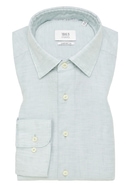 COMFORT FIT Linen Shirt in turquoise plain