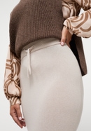 ETERNA plain cashmere skirt