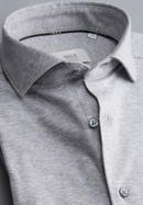 SLIM FIT Jersey Shirt in grijs vlakte
