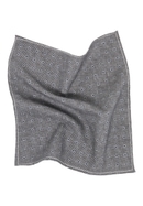 Pocket square in anthracite printed