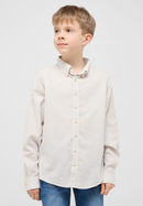 Shirt in off-white plain