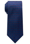 Tie in bordeaux patterned