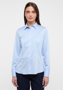 Satin Shirt in lyseblå vlakte