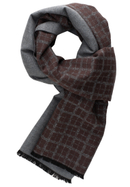 Scarf in brown checkered