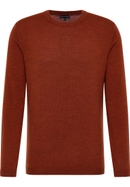 Knitted jumper in orange plain