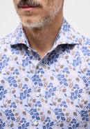 SLIM FIT Overhemd in koningsblauw gedrukt