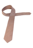 Tie in terracotta patterned