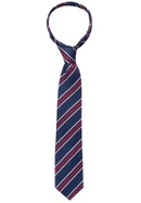 Cravate bleu marine/rouge rayé