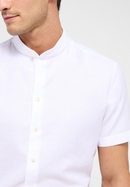 SLIM FIT Linen Shirt in wit vlakte