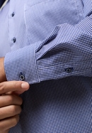 COMFORT FIT Shirt in dark blue checkered