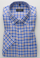 COMFORT FIT Shirt in indigo checkered