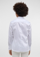 shirt-blouse in white printed