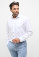 COMFORT FIT Hemd in weiß unifarben
