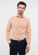 SLIM FIT Hemd in orange strukturiert