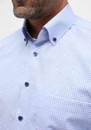 COMFORT FIT Shirt in light blue checkered