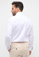 MODERN FIT Soft Luxury Shirt in wit vlakte