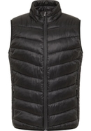 Quilted gilet in black plain