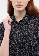 shirt-blouse in black printed