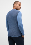 Pull en tricot denim structuré