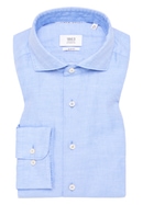 SLIM FIT Linen Shirt in azure plain