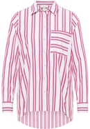 overhemdblouse in pink gestreept