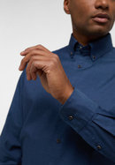 COMFORT FIT Soft Luxury Shirt in denim unifarben