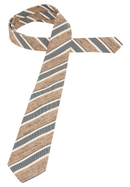 Tie in blue/beige striped