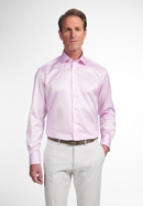 COMFORT FIT Luxury Shirt in rosa unifarben