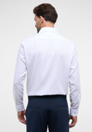 COMFORT FIT Overhemd in wit gestructureerd