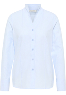 shirt-blouse in light blue structured